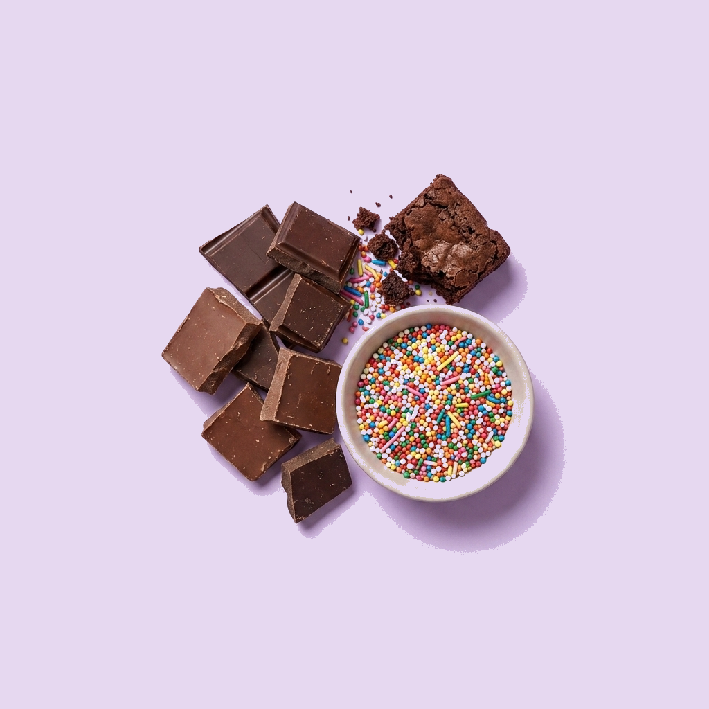 Choc and sprinkles