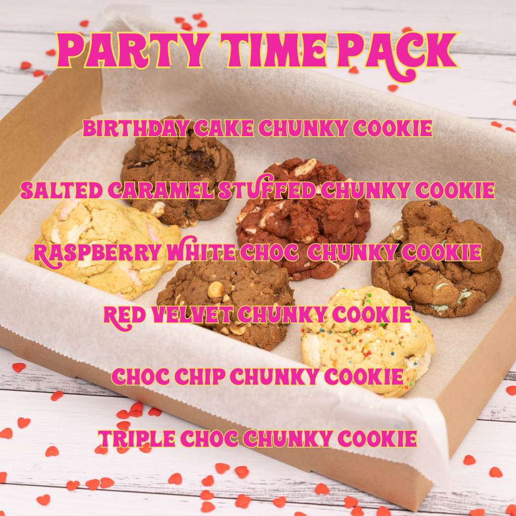 Party Time Pack- 6 Cookies (Nut Free)