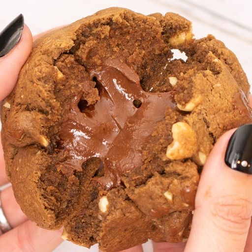 [CHOC HAZELNUT] Nutella STUFFED Chunky Cookie