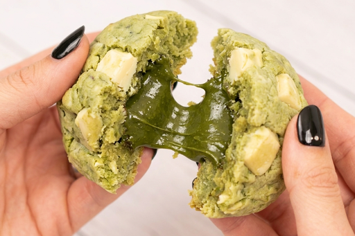[MATCHA WHITE CHOC COOKIE] Matcha White Choc STUFFED Chunky Cookie 