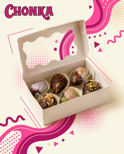 [DESSERT - DATES 6 PACK MIXED] Chocolate Stuffed Dates - 6 pack mixed